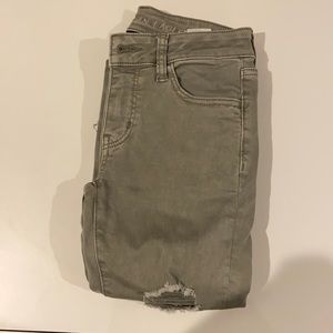 American Eagle Next Level Stretch High Waisted Ripped Jeans